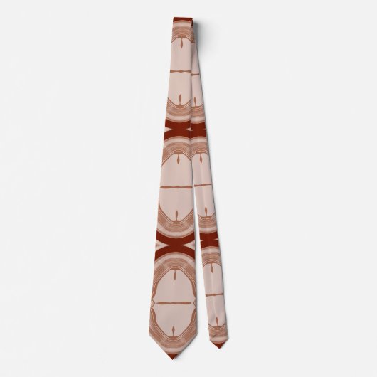Cravate Cravate, tissu de couleur Brown impression design (Devant)