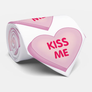Cravate Cravate/Valentines Jour Embrasse-moi