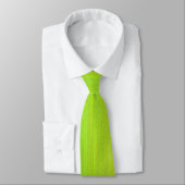Cravate Cravate. Vert citron. (Attaché)