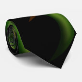 Cravate Cravate, Yin Yang Sun, Vert, Lime, Chartreuse, Bro (Roulé)