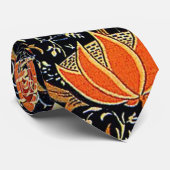 Cravate Cray, un design vintage William Morris (Roulé)
