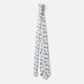 Cravate Crayon Gris Ardoise Bleu Abstrait (Dos)