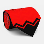 Cravate Crayon pointe d'érable noir canadien (Roulé)