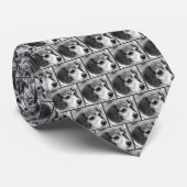 Cravate Crayon visage chien beagle art (Roulé)