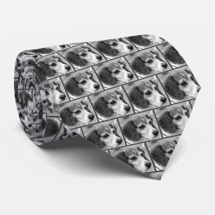 Cravate Crayon visage chien beagle art