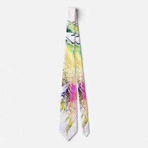 cravate "Crazy Color Palm #1"