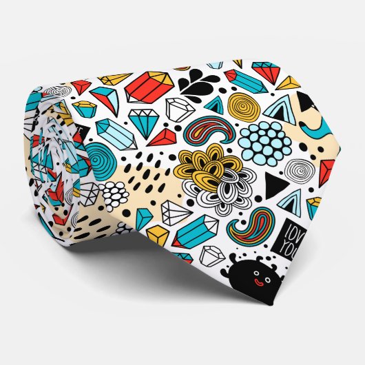 Cravate Crazy head (Roulé)