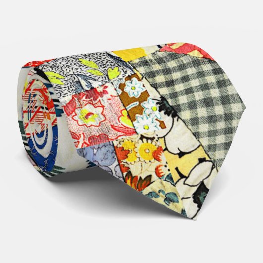 Cravate Crazy Quilt (Roulé)