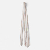 Cravate Cream Brown Stripes (Dos)