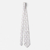 Cravate Cream Smooth Coat Dachshund Cartoon Motif (Dos)