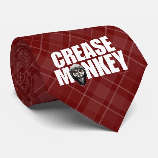 Cravate Crease Monkey (gardien de hockey) (Roulé)