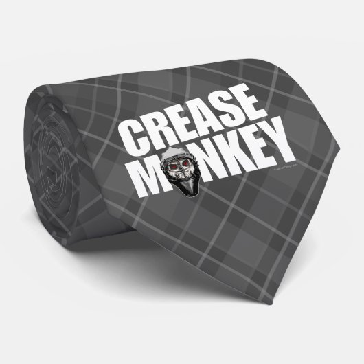 Cravate Crease Monkey (gardien de hockey) (Roulé)
