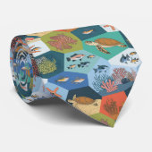 Cravate Création sous-marine Conception de collage (Roulé)
