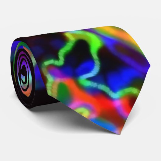 Cravate Créatures de la lagune foncée (Roulé)