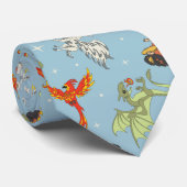 Cravate Créatures Magiques Motif Vintage (Roulé)