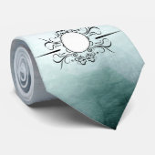 Cravate Créer sa propre Goth Misty Blue Aquarelle personna (Roulé)