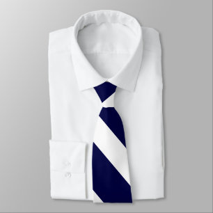 Cravate Crème de bleuet rayée