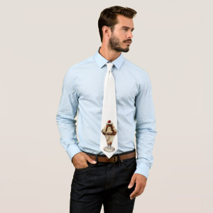 Cravate Crème de glace vintage Hot Fudge dimanche Annivers