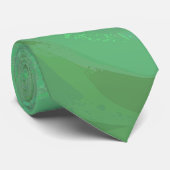 Cravate Crème d'émeraude vert (Roulé)