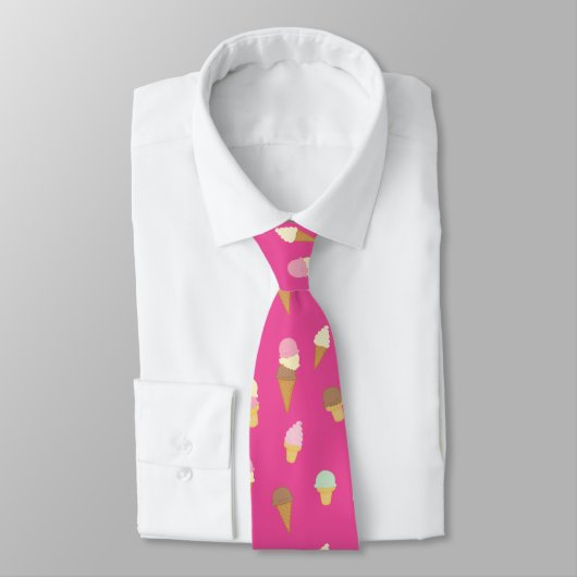Cravate Crème glacée (Attaché)