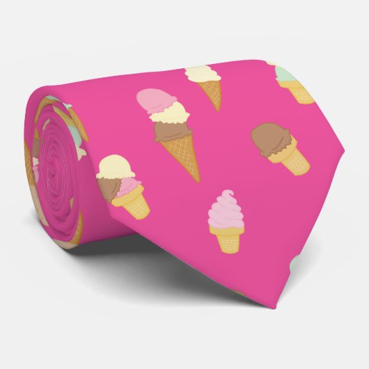 Cravate Crème glacée (Roulé)