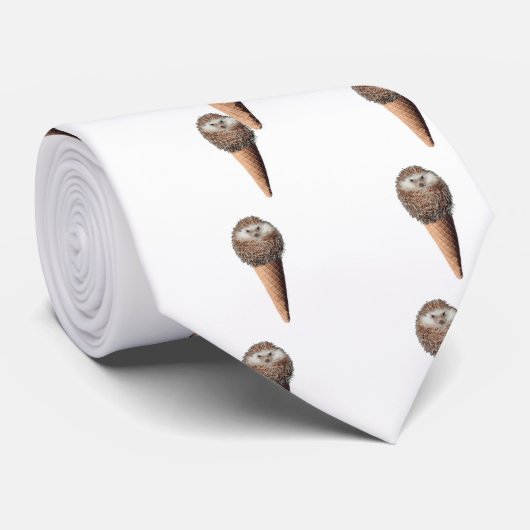 Cravate Crème glacée de hérisson (Roulé)