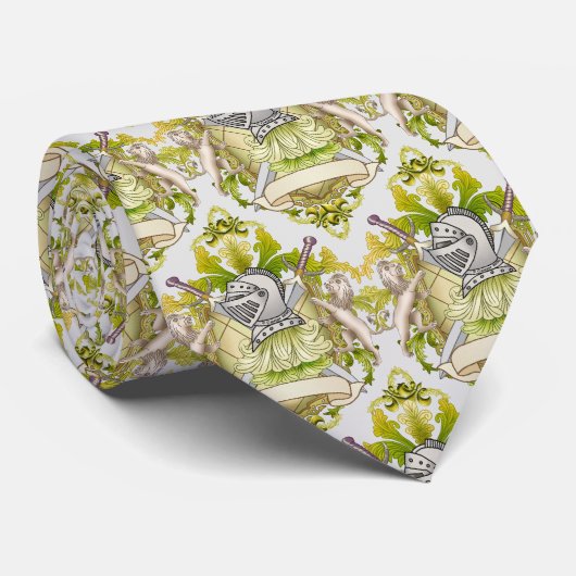 Cravate Crest de la famille des chevaliers verts (Roulé)