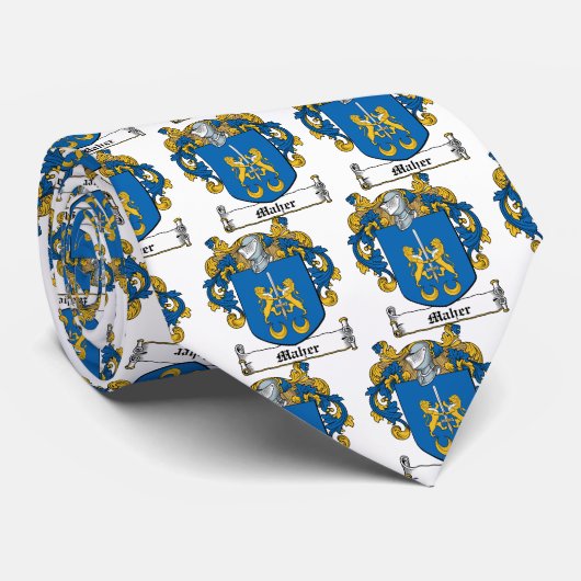 Cravate Crête de famille de Maher (Roulé)