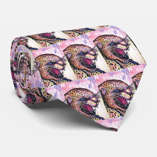 Cravate Cri léopard (Roulé)