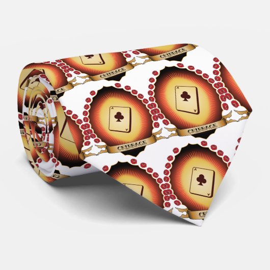 Cravate Cribbage Mandorla (Roulé)