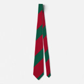 Cravate Crimson et Green Large Regimental Stripe (Devant)