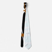 Cravate Crisis Cross Sienna Lignes Brown et blanches (Dos)