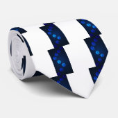 Cravate Cristal bleu design irlandais (Roulé)