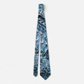Cravate Cristaux de glace bleu (Dos)