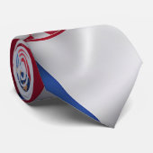 Cravate Croate drapeau texture soie (Roulé)