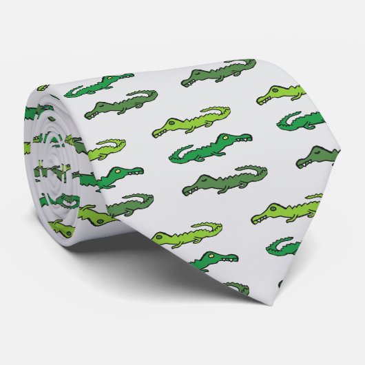 Cravate Crocodiles et Alligators (Roulé)
