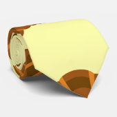 Cravate Croissants Amateurs de Jaune Clair France Cuisine  (Roulé)