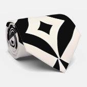 Cravate Croix arabes et rhombus Motif géométrique (Roulé)