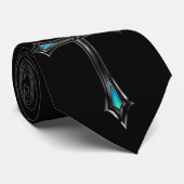 Cravate Croix argentée (Roulé)