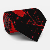 Cravate Croix céleste rouge (Roulé)