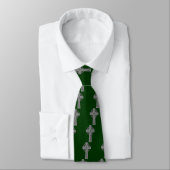 Cravate Croix celtique - argent (Attaché)