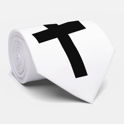 Cravate Croix chrétienne (Roulé)