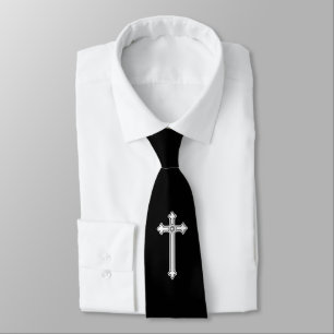 Cravate croix chrétienne