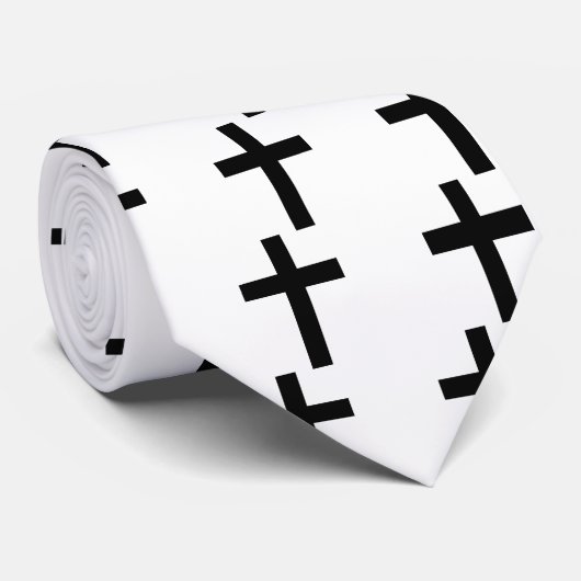 Cravate Croix chrétienne (Roulé)
