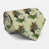 Cravate Croix de chrétien d'or (Roulé)