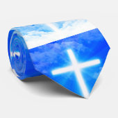 Cravate Croix de chrétien personnalisable de Jésus-Christ (Roulé)