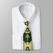 Cravate Croix de l'Église maronite et Cèdre du Lib (Attaché)