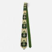 Cravate Croix de l'Église maronite et Cèdre du Lib (Devant)
