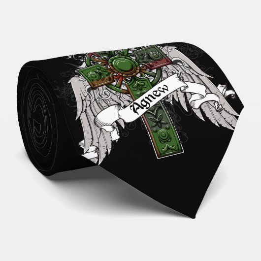 Cravate Croix de tartan d'Agnew (Roulé)