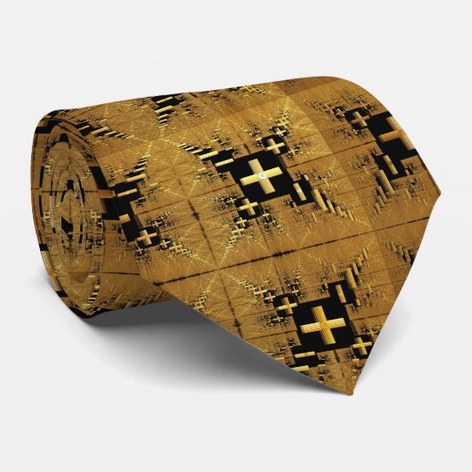 Cravate Croix d'or fractée (Roulé)